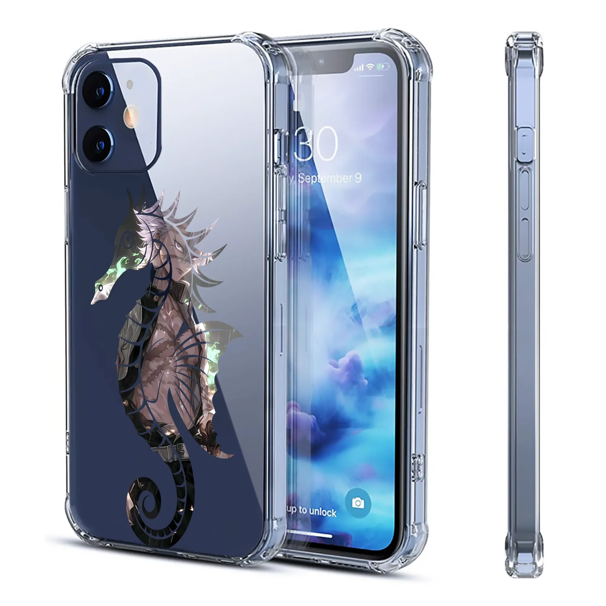 鬼滅の刃 グッズ,不死川 実弥 - IPhone 12シリーズ対応 ・ 透明スマホケース ・ クリアソフトケース ・ TPU素材 ・ 耐衝撃 ・ 高密着 ・ 防汚 防指紋 ・ 簡単着脱